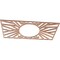Ekena Millwork Hoover Wood Fretwork Pierced Ceiling Medallion, Cherry, 28"W x 14"H x 10 3/8"ID x 3/8"T CMWP28X14X0375HOCH - alternate 5